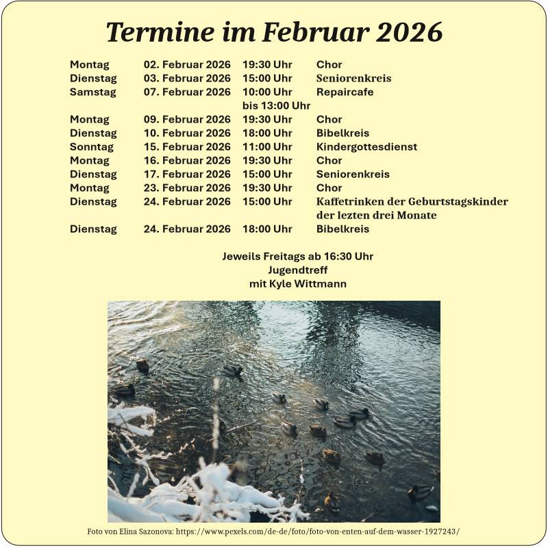 Termine Februar 2026
